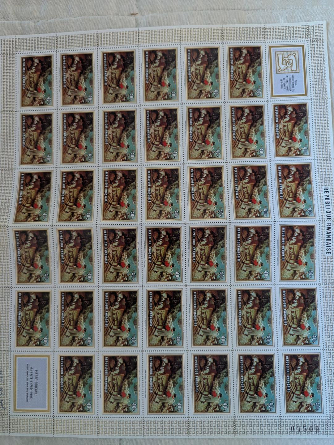 ~70 Mostly Stamp Sheets/Multiples Various Countries -Mint & Cancelled ~67 Photos
