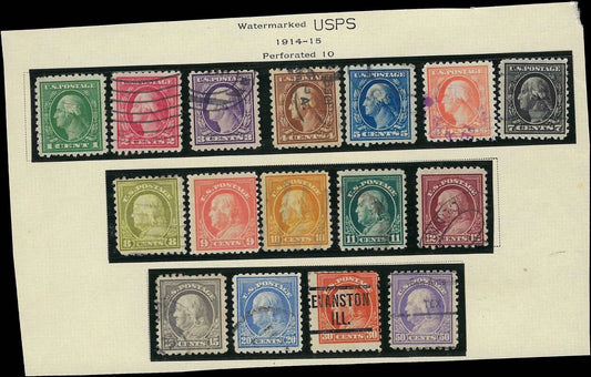 c1914 - Perf 10 (Mostly) Collection - Most Used - Beautiful Set!