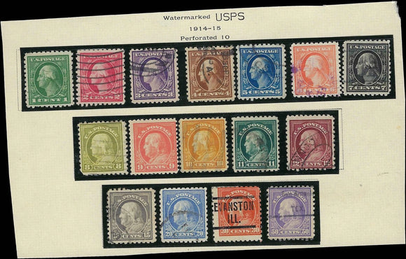 c1914 - Perf 10 (Mostly) Collection - Most Used - Beautiful Set!
