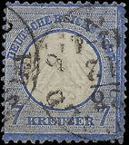 c1872 Germany 7kr - Scott 10 - Solid with Some Short Perfs - Cat= $85!