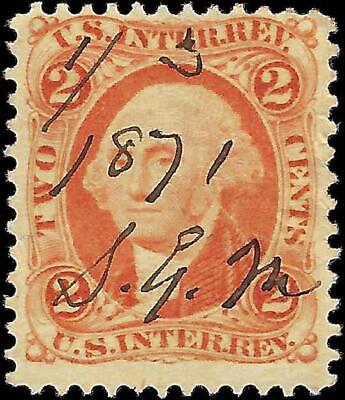 VEGAS - 1862-71 Revenue - Scott R15D - Nice Silk Paper Example!