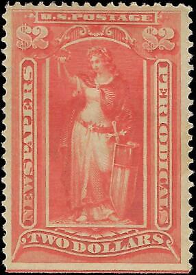 VEGAS - 1895 $2 Newspaper Stamp - Scott PR120 - MH, OG