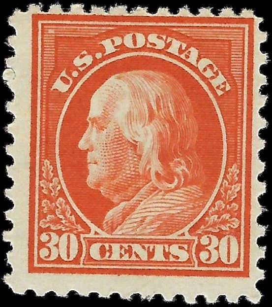 1917 USA - Scott 516 - 30c - MH, OG - Solid - Fresh