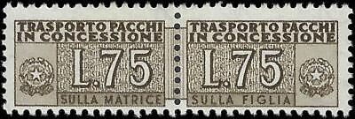 VEGAS - 1956-58 Italy Parcel Post 75L - S# QY8 - MNH, Undist. OG - Cat= $325!