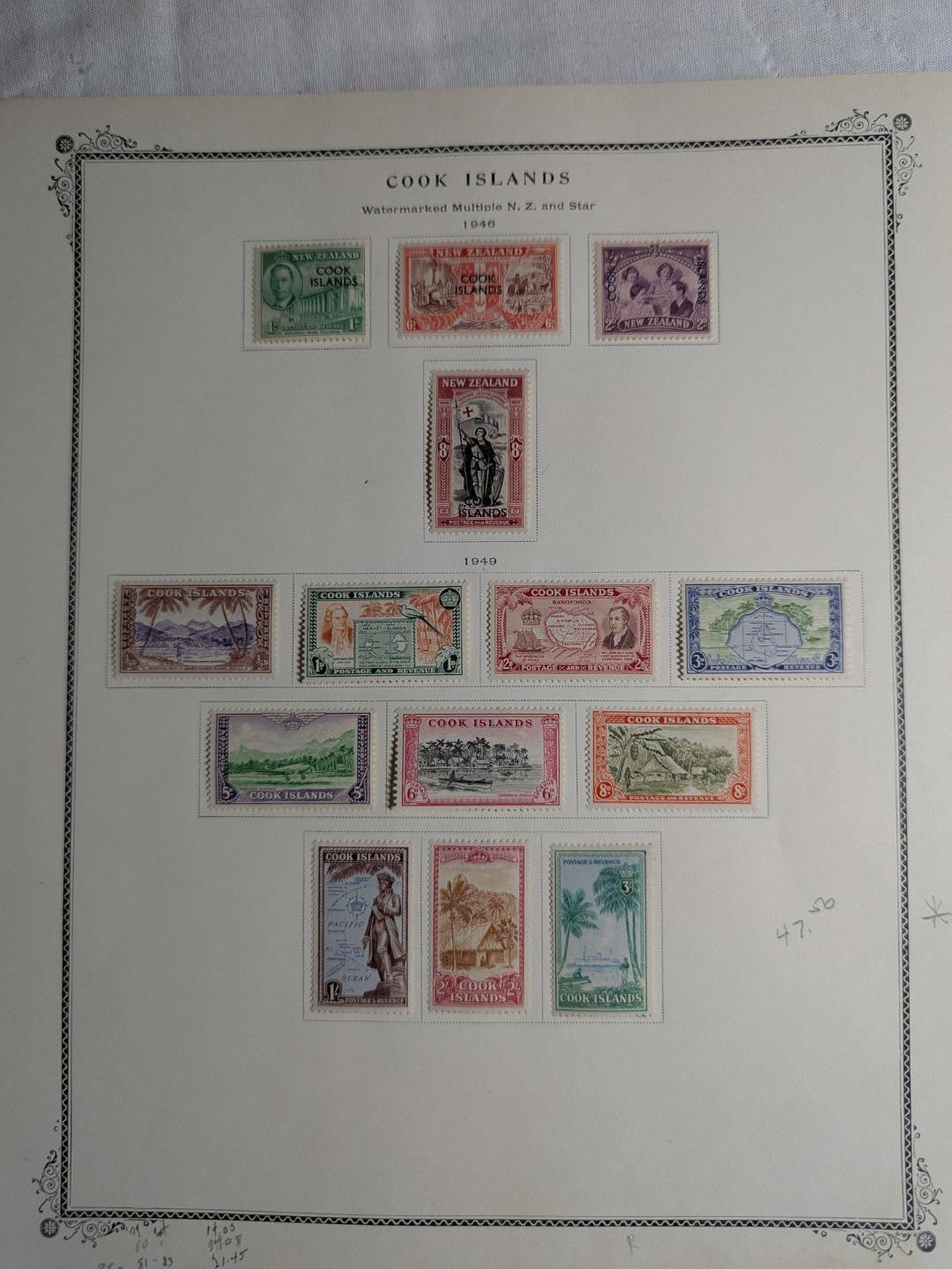 Very Nice Cook Islands on Scott Specialty Pages - Mint -See ~54 Photos
