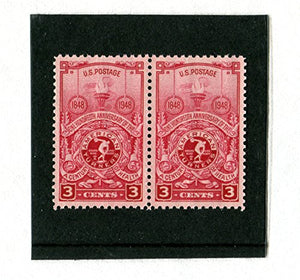 1948 American Turners, Pair of 2 3c Postage Stamps, Sc#979, MNH, OG