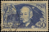 c1938 France 50fr - Scott 348 - Used - Damaged - Cat= $77.50