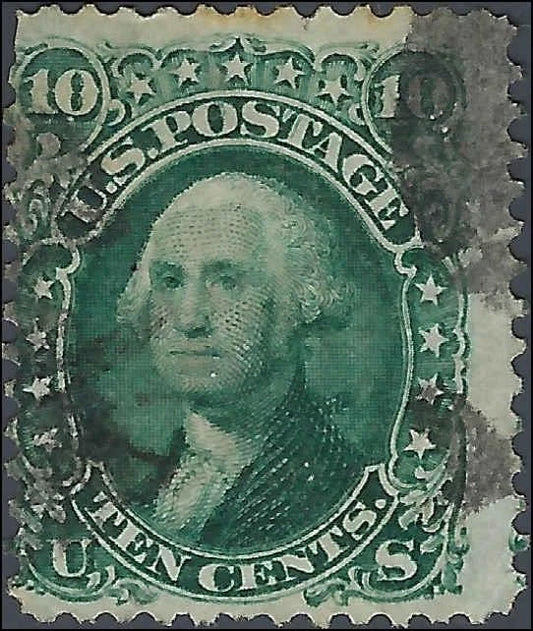 1861 USA - Scott 68 - 10c - Upper Left Corner Flaw, Otherwise Solid