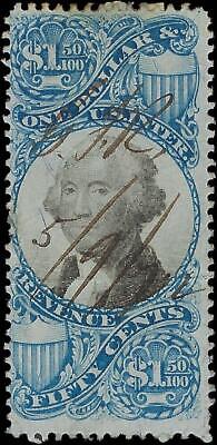 VEGAS - 1862-71 Revenue - Scott R120 - No Cut - Crease