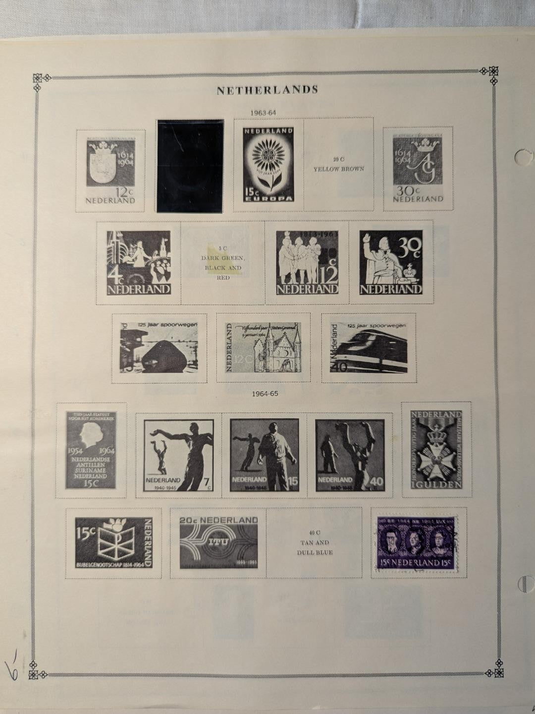 1940-67 Nice Well Filled Netherlands Collection on Scott Pages - 18 Photos