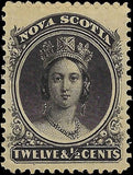 c1860 Nova Scotia, Canada 12 1/2c - Sc# 13 - MH - Solid -- Well Centered!