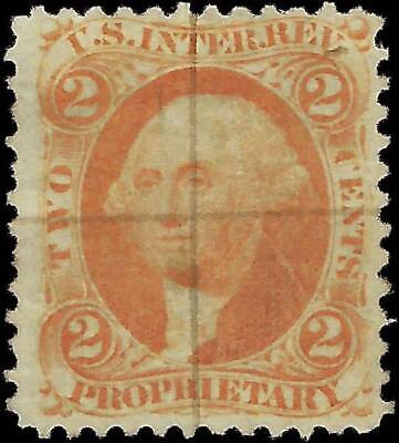 VEGAS - 1862-71 Revenue - Scott R14c - Nice Looking Light Cancel - Centering!
