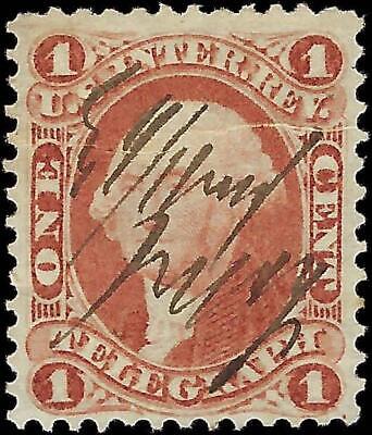 VEGAS - 1862-71 Revenue - Scott R4c - Well Centered! - Crease - Nice Looking!