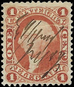 VEGAS - 1862-71 Revenue - Sc# R4c - Well Centered! - Crease - Nice Looking!