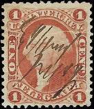 VEGAS - 1862-71 Revenue - Sc# R4c - Well Centered! - Crease - Nice Looking!