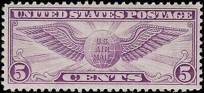 VEGAS - 1930 Air Post Air Mail 5c - Scott C12 MNH, OG - Choice!