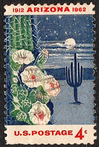 1962 Arizona Statehood Single 4¢ Postage Stamp, Scott 1192, MNH, OG
