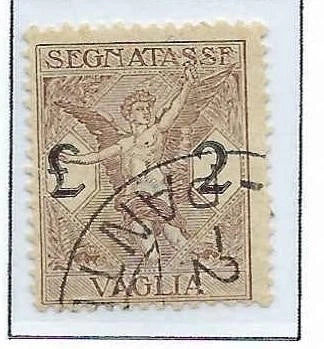 1924 Italy Money Order Stamp - 2 Lire - Canceled