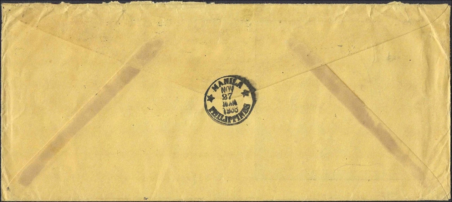 1938 Philippines Don Esteban Ad VIA Clipper Cover to USA