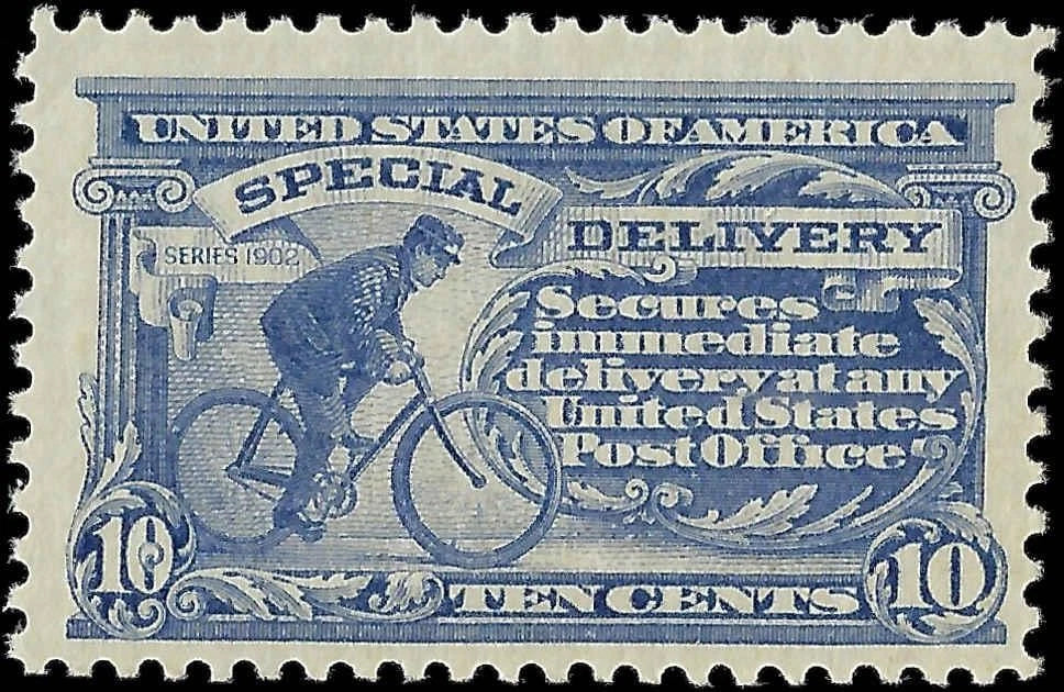 1917 USA Special Delivery - Scott E11 - MNH, OG - Tiny Speck of Gum Disturbance