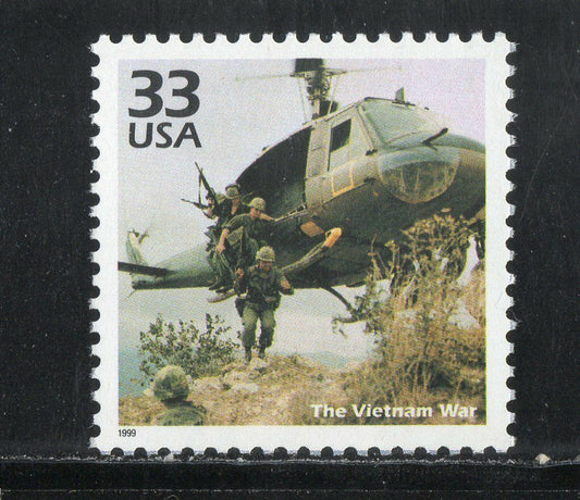 1999 Celebrate the 1960s Viet Niam War Single 33c Stamp, Scott 3188g, MNH, OG