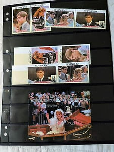 VEGAS - 1986 St Vincent Sc# 958-960 - Plus Hard to Find Imperfs of 958-959, MNH