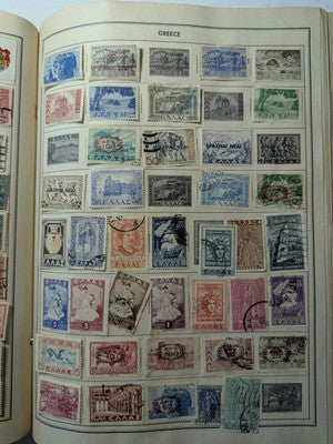 1956 Harris Ambassador Album & Stamps in Unusually Nice Condition - 129 Photos!