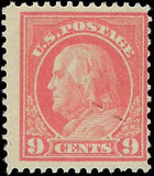 c1914 - Scott 415 9c Franklin Stamp (Perf 12) - MNH, Undisturbed OG - Fresh! -READ