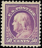 c1917 - USA 50c Franklin - Scott 517 - MH, OG - Fresh!