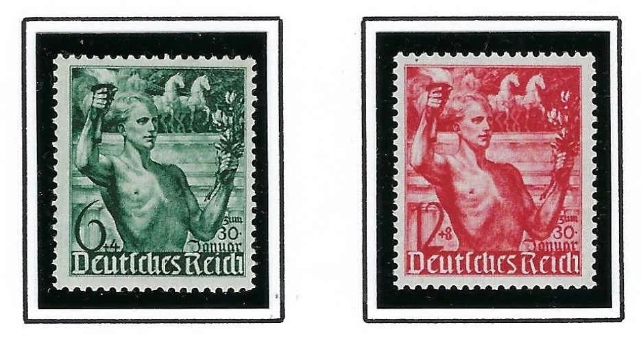 1938 Germany Set - Sc# B116-B117 -MNH, Slightly Disturbed OG -Post Office Fresh!