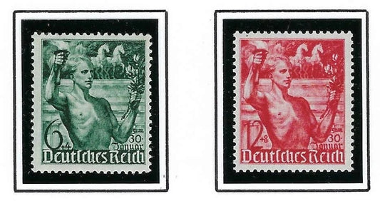 1938 Germany Set - Sc# B116-B117 -MNH, Slightly Disturbed OG -Post Office Fresh!