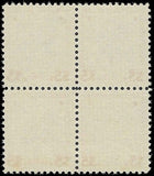 c1938 - Scott 834 $5 President Coolidge Block of 4 - Used