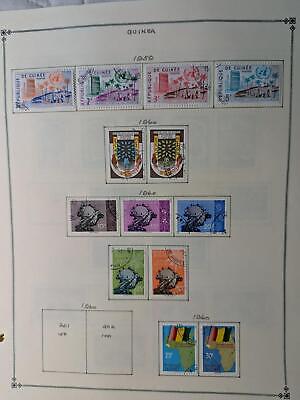 VEGAS - Guinea Stamps on Modified Scott Pages ~1959-81 & Back of Book -63 Photos