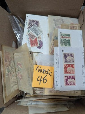 Misc Nordic Stamps (Much Iceland!) in Glassines Unopened From Estate! -67 Photos