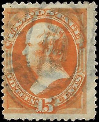 VEGAS - 1873 Webster 15c - Scott 163 - Repaired Perf Upper Right