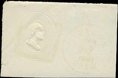 VEGAS - 1881 Cut Square Postal Stationary With Inverse "5" Cancel