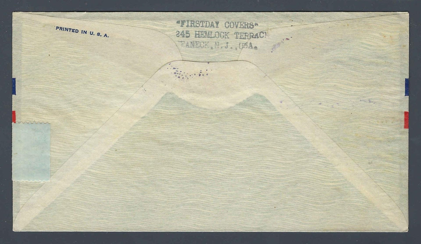 1944 Last Day of Year Multi-Franked Cover 8 Stamps Washington DC