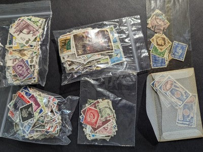 Great Britain Stamps in bags, etc Unopened From Estate! Many Better! -105 Photos