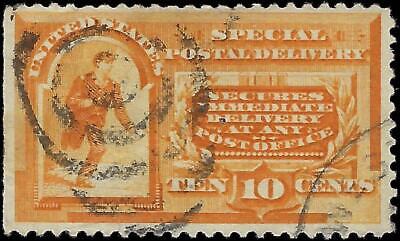 VEGAS - 1893 Columbian Special Delivery 10c - Scott E3 - Pinhole - Well Centered!