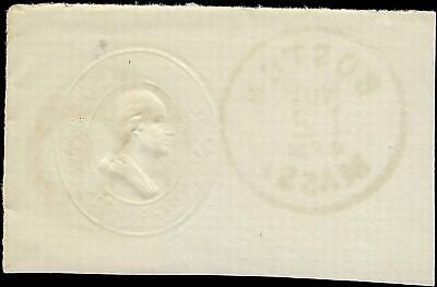 VEGAS - c1881 Cut Square Postal Stationary With Inverted "10" Cancel