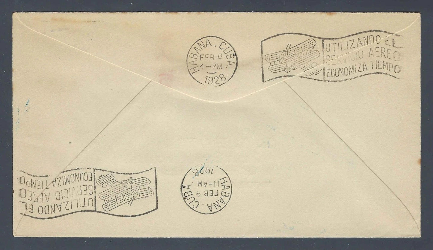 1928 Lindbergh Good Will Tour Cover Santo Domingo First Flight Caribbean Rowe