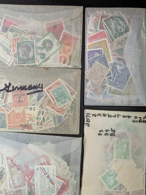 Quantity of Germany Stamps in bags, etc Unopened From Estate! -118 Photos