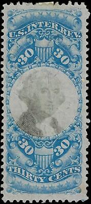 VEGAS - 1862-71 Revenue - Scott R113 - Used - Nice Looking! - Light Cut Cancel