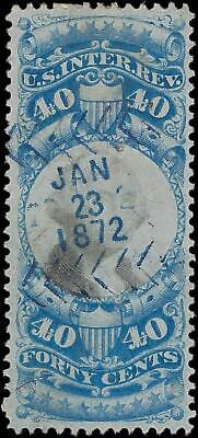 VEGAS - 1862-71 Revenue - Scott R114 - Centering! -Nice Looking! -Light Cut Cancel
