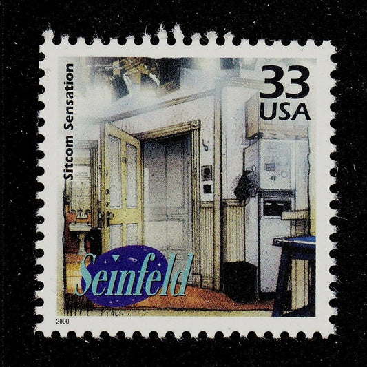 2000 Seinfeld Single 33c Postage Stamp, Scott 3191c, MNH, OG