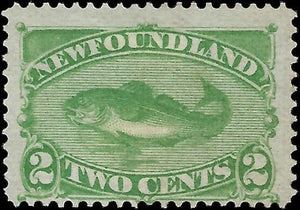 c1880 Newfoundland, Canada - Sc# 46 - MH with Gum - Solid