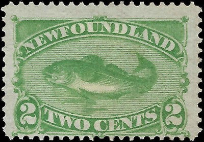 c1880 Newfoundland, Canada - Sc# 46 - MH with Gum - Solid