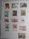 Large Lot of International Stamps on Album pages! - M&U - See ~348 Photos!