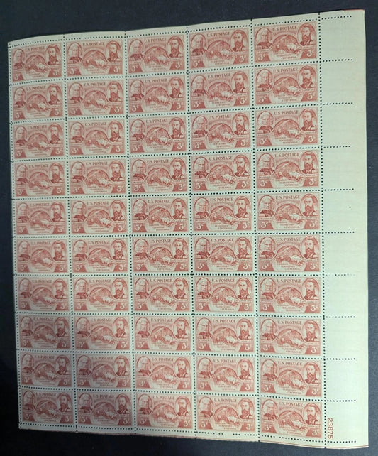 1948 USA Oregon 3c Sheet -Scott 964 -MNH, Undisturbed OG - No Sig Flaws