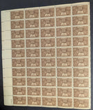 1948 USA Indian Centenn 3c Sheet -Scott 972 -MNH, Undisturbed OG -No Sig Flaws-2